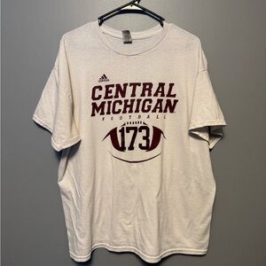 Gildan White Central Michigan Football Tee